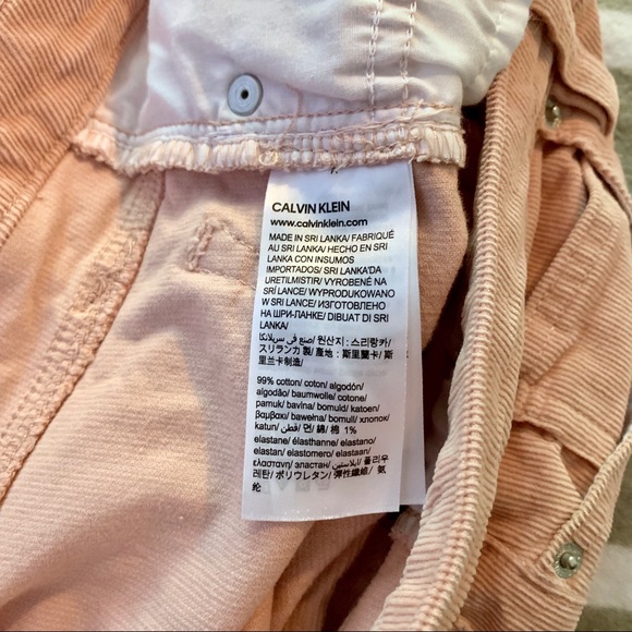 Calvin Klein Jeans Pink Mid Rise Skinny Corduroys - Picture 7 of 7